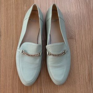 Vagabond Leather Loafers in Pistachio